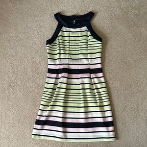 Enfocus Studio Navy and Pink Dress